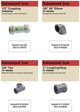 GALVBINCARDS Galvanized Plumbing Bin Cards