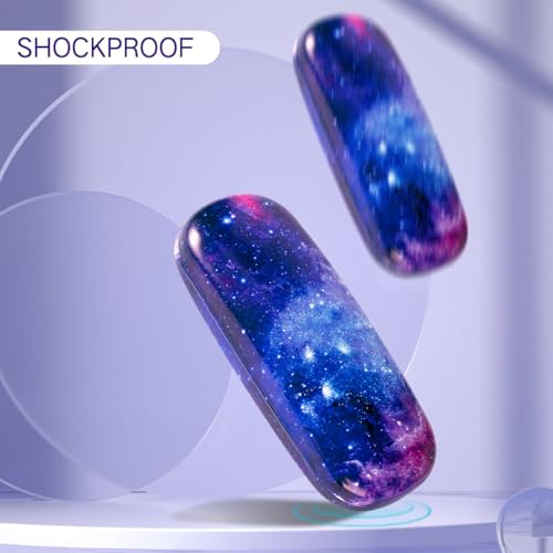 Image of PERFECTSIGHT Hard Shell Eyeglasses Case, PU Leather Protective Glasses Case, Cute Eyeglass Case for Women Men Girls