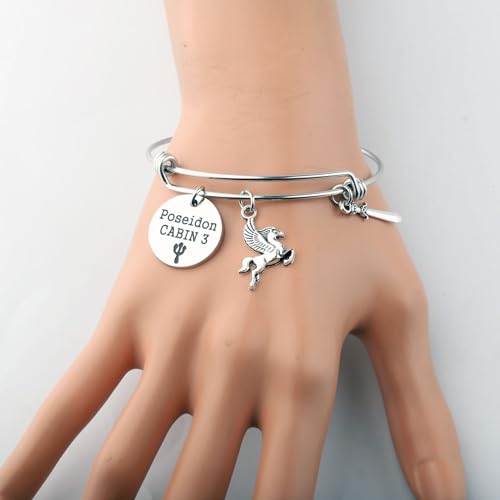 TGBJE Greek Mythology Lover Gift Camp Horse Jewelry Percy Fans Gifts Poseidon Cabin 3 Bracelet2