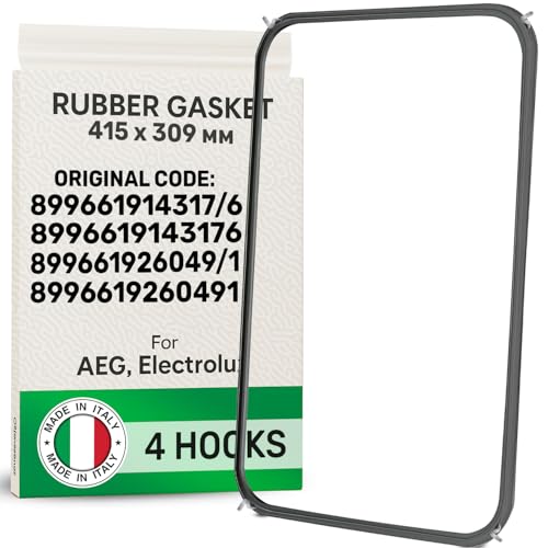 Backofen Dichtung 475 x 350 mm mit 4 Haken mit dem Originalcode 899661914317/6 8996619143176 899661926049/1 8996619260491 für AEG für Electrolux - MADE IN EU - Garantie 5 Jahre - ONIX TECH