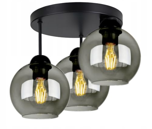 FKL DESIGN Home Deco Deckenlampe Pendellampe Hängelampe Wandlampe Tischlampe Leuchte Pendelleuchte Kugel Schwarz Grau Weiß Lampe aus Serie 830 verschiedene Varianten (830-EP3) FKL DESIGN Home Deco Deckenlampe Pendellampe Hängelampe Wandlampe Tischlampe Leuchte Pendelleuchte Kugel Schwarz Grau Weiß Lampe aus Serie 830 verschiedene Varianten (830-EP3)