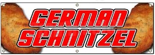 72" German Schnitzel Banner Sign Wiener Cooking Sausages Homemade Style Beer bier