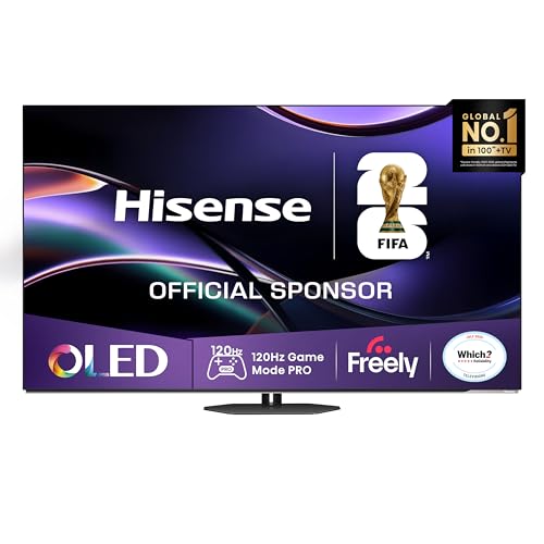 Hisense 65 65A85QTUK OLED Smart AI TV - 120Hz Game Mode PRO Dolby Atmos Dolby Vision IMAX Enhanced Sport Mode Filmmaker Mode Infinite Blacks with Freely Disney + YouTube Netflix