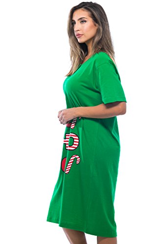4361-103-2X Just Love Short Sleeve Nightgown / Sleep Dress For Women / Sleepwear,Green - Ho Ho Ho #TOP1