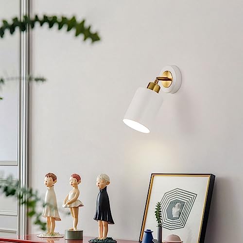 Lámpara de pared E27 con aplique giratorio de 360 grados para iluminación de dormitorio 3