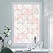 J4U Fensterfolie Sichtschutz Geometrie Muster Fensterabdeckung nordischer Stil Glasaufkleber für Badezimmer Glastür Anti-Kollision (A,80 x 150 cm)