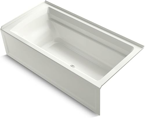 Miniatura 8 de KOHLER K-1125-RA-0 Archer - Baño de alcohol de 71.7 x 35.8in con delantal integral y drenaje de mano derecha, color blanco