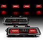 AmeriLite for 14-15 Chevy Camaro Smoke Lens LED Replacement Brake Tail Lights Assembly Set - Passenger and Driver Side