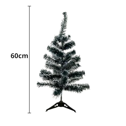 Arvore de Natal nevada pinheiro verde 60 cm