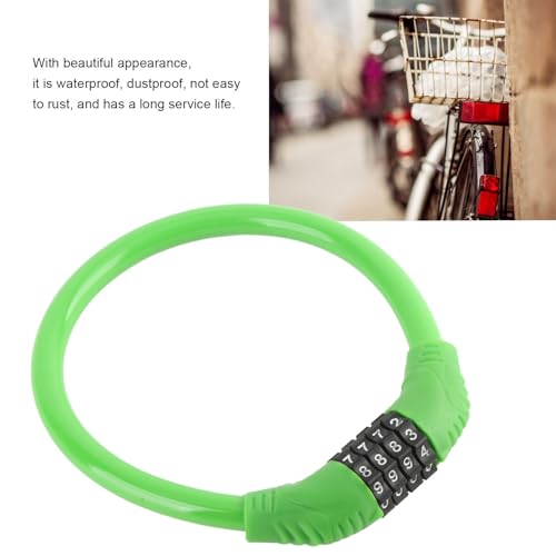 Candado de Cable para Bicicleta, 4 Dígitos miniatura 2