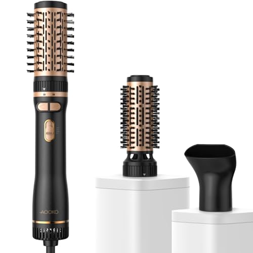Rotating Hair Dryer Brush, Blow Dryer Brush with 2 Brushes (1.5