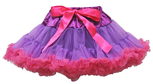 Falda para niña morada ropa infantil rosa fucsia talla 5-6 años