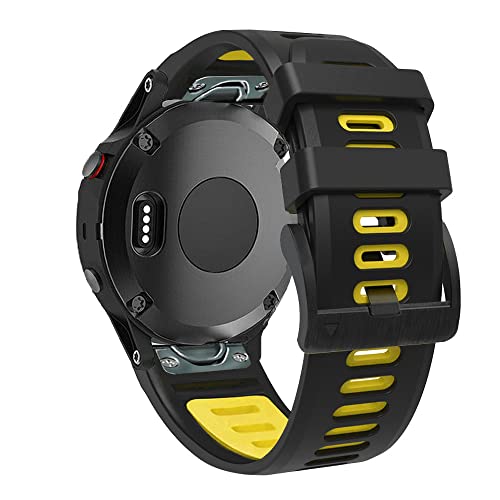 Correa elástica de nailon 26mm para Garmin Fenix 7 y 6X Pro pulsera deportiva de nailon trenzado