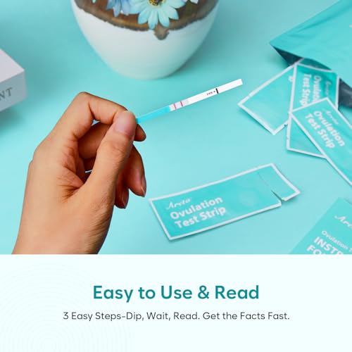 Image of Areta Ovulation & Pregnancy Test Strips, 20 LH + 10 hCG Combo Kit | At-Home Fertility Tracking; Convenient LH and hCG Testing; Expiration Date 11 /17 /2026