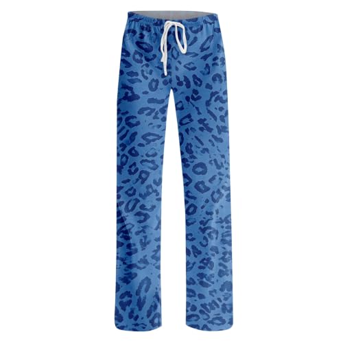 Leopard Pants Women Baggy Casual Leopard Print Pajama Pants Cute Pajamas - image 3