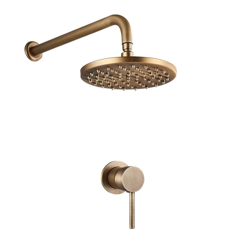 Douche à Effet Pluie en laiton antique pour une salle de bain rétro raffinée