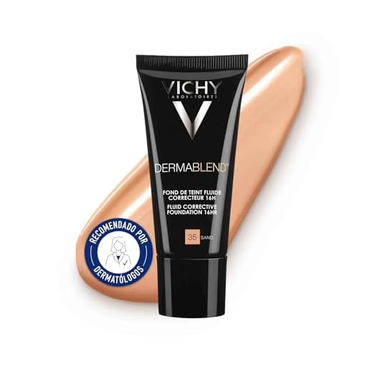 Vichy Dermablend Base de Maquillaje Correctora 16H SPF35, 35 Sand, 30 ml