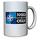 NATO North Atlantic Treaty Organization Organisation des Nordatlantikvertrags OTAN Organisation du Traité de l’Atlantique Nord militärisches Bündnis Wappen Abzeichen Emblem - Tasse Becher Kaffee #9398