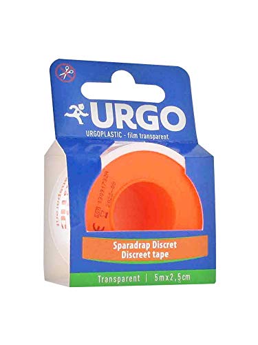 Urgo - Sparadrap - Rouleau de fixation Pansements / Dispositifs - Transparent discret - 5mx2,5cm