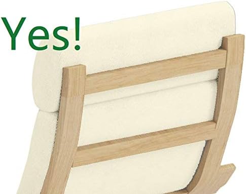 IKEA Poangアームチェア用フェイクレザーチェア交換用カバースリップカバーのみ椅子は含まれません(ヘッドフェイクレザーブラック