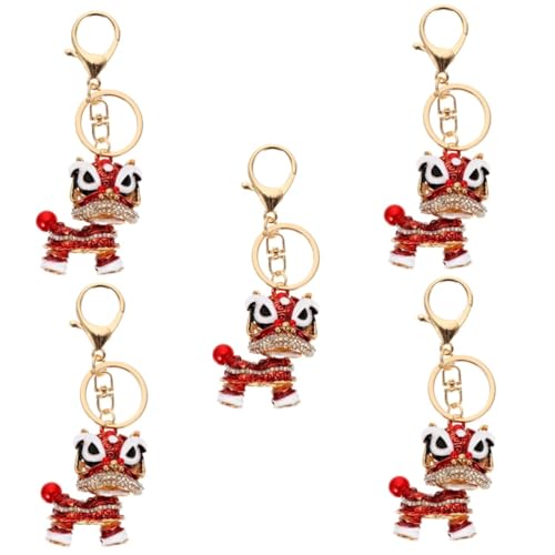 Porte-clés lion LIFKOME lot de 5 modèles rotatifs pour sac à main