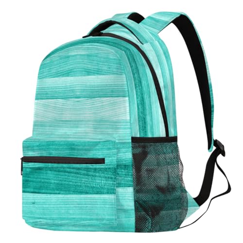 Sac à dos en bois vert vintage pour école randonnée et ordinateur