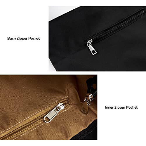 Image of TANOSII Canvas Tote Bag Womens Hobo Handbag Casual Shoulder Bag Shopping Bag Large Size Crossbody Bag