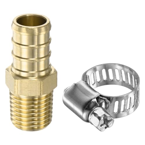 METERXITY adaptateur tuyau jardin laiton 1/2" PEX
