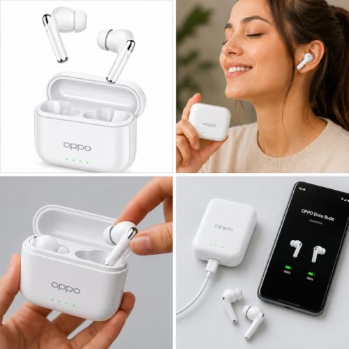 Image of Oppo Pro True Wireless Earbuds with Charging Case, Bluetooth 5.3