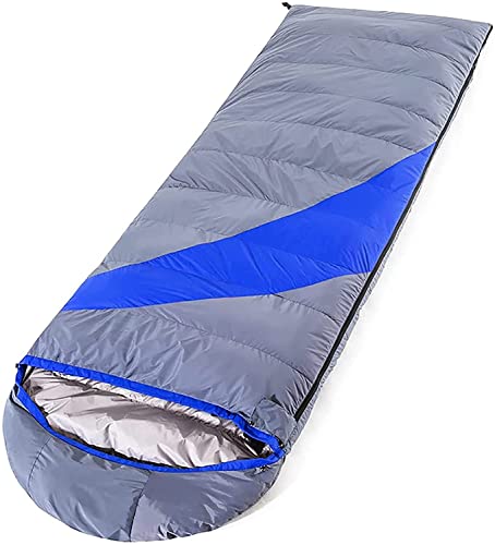 Sac de couchage rectangulaire multifonction chaud et froid bleu