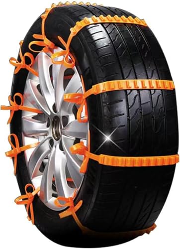10 Best Tire Chains for Off Road Use: Ultimate Traction for SUVs and Trucks 2025 Reusable Anti Skid Snow Tire Chains Car Winter Wheels Chain Universal Cable Tire Belts,10 Pack Orange Non-Slip Zip Tie Tires Chain Emergency for Auto Pickup Trucks Suv