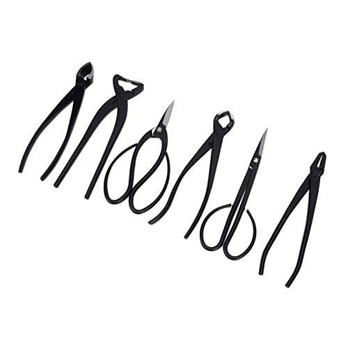 Tijeras multifuncionales para árboles y plantas bonsái, juego de herramientas de corte con bolsa de almacenamiento, herramientas de podar, acceso al jardín, 6 uds.