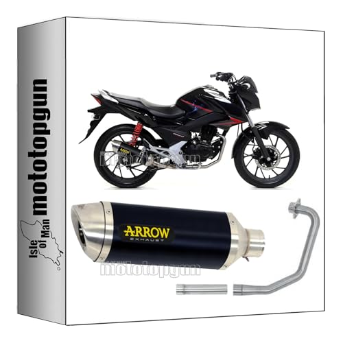 Ligne complete Arrow Open Thunder noir pour Honda CB 125 F 2017-2020