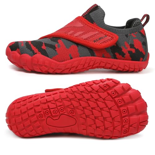 KUBUA Kids Hiking Water Shoes Boys Girls Barefoot Shoes Multifunctional Tennis Sneakers Toddler Little Big Kid