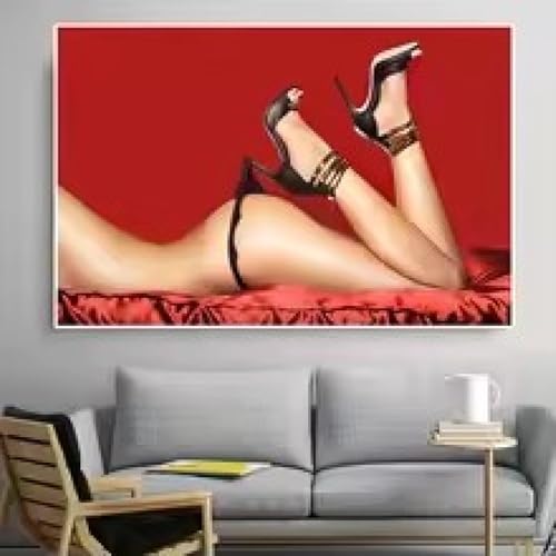 D&eacute;coration murale femme sexy nue en peinture toile pour votre cocon