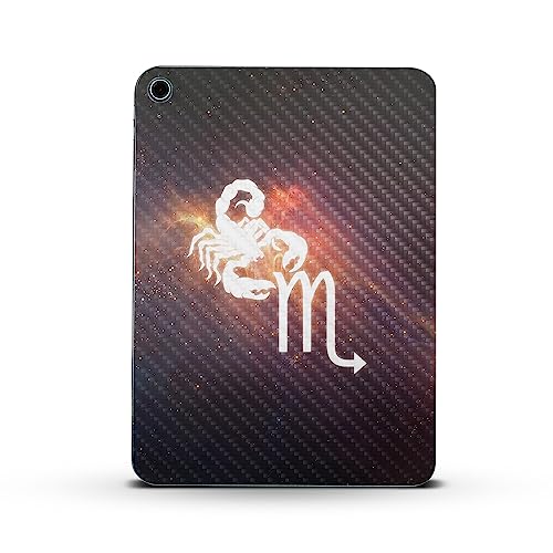 Image of MightySkins Carbon Fiber Skin Compatible with Apple iPad 10.9 inch 10th Gen (2022) Full Wrap Kit - Scorpio | Protective, Durable Textured Carbon Fiber Finish | Easy to Apply | Made in The USA
