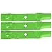 8TEN LawnRAZOR Mulching Blade for John Deere 48 Inch Cut Deck LA140 LA145 LA155 LA165 D140 D150 D160 GY20852 3 Pack