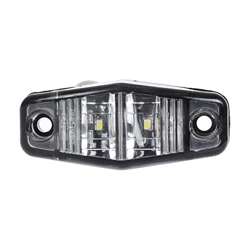 Partsam 4Pcs 2.5 Inch White Led Side Marker Lights, Truck Running Board Ligths, 2 Diode Sealed 2.5" Mini Clearance Lights For Utility Cargo Trailer Rv Camper Motorhome, Clear Lens, 12V #TOP4