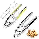 Vaskula Set da 4 Pezzi Schiaccianoci Impugnatura Antiscivolo Schiaccia Mandorle Robusto Sgusciatrice Nocciole Durevole Noce Pinze per Noci Pecan Nocciole e Noci del Brasile Granchi Aragoste