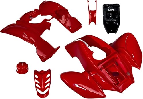 RedCap ATV Quad Body Plastic fender 110 125cc RedCat VX 150cc Baja 90 Roketa Yamoto 250cc (Red)