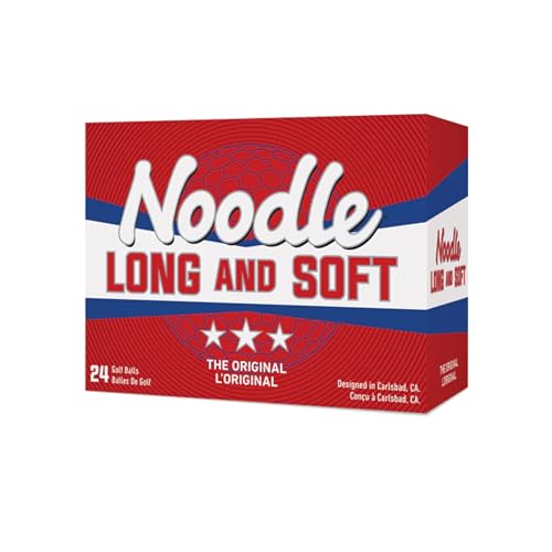 MYCUSTOMGOLFBALL Personalized Noodle Long and Soft Golf Balls - Customize by Uploading a Picture, Logo, or Text (24 Pack)