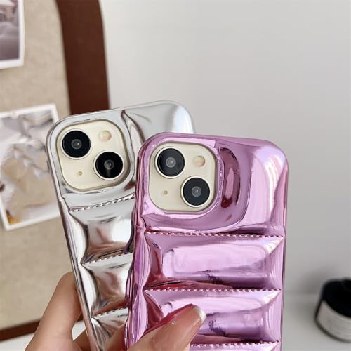 Coque Down Jacket iPhone 11 brillante violette antichoc - 4
