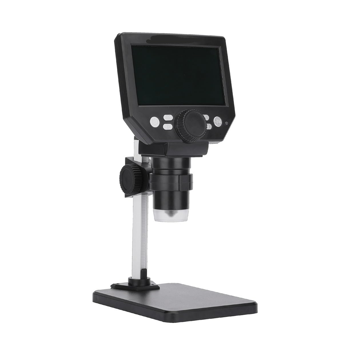 Microscope G1000 Digital Microscope for 4.3 Inch Large Base LCD Display 8MP 1-1000X Magnifier(Al and Plastic Stent)
