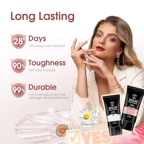 Rosalind Clear Nude Pink Acrylic Poly Extension Gel thumb #6