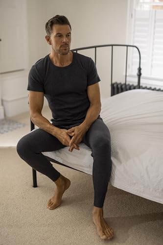 HEAT HOLDERS - Mens Winter Warm Thermal Underwear Short Sleeve Vest Top Shirt4