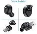 Single Ear Wireless Earbud Bluetooth Headset in Ear Mini Invisible Bluetooth Headphone Business Earphone with Mic 6-Hour Playtime Magnetic USB Charging Dock One-button Control Sweatproof Sport Earbuds