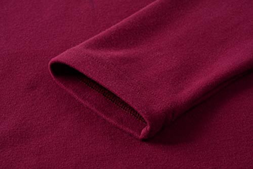 Image of Women's Soft Cotton Turtleneck Top Basic Pullover Sweater