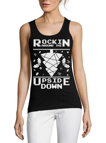 Débardeur en coton Rockin Around The Upside Down : style décontracté pour fêter Noël entre amis