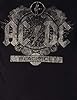 ACDC Men's AC/DC Black Ice T-Shirt, White (Black Black), Large (Manufacturer Size:Large) #3