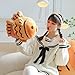 ZCPACE 13.8 Inches Cute Taiyaki Stuffed Animal Pillow Taiyaki Fish Plush Soft Stuffed Food Snapper Bream Plushie Pillow Doll Home Decor Gifts